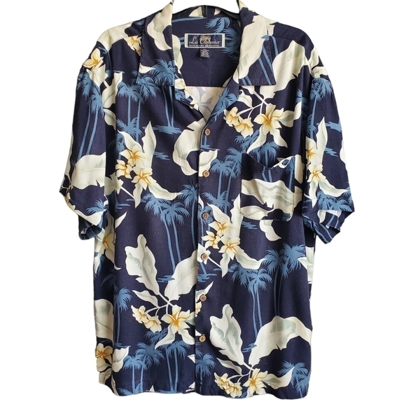 La Cabana Other - La Cabana Mens Tropical Print Shirt Sz XL